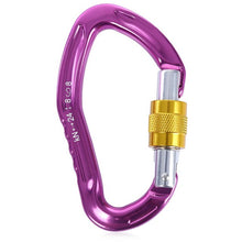 Load image into Gallery viewer, Outdoor D Shape Climbing Carabiner Aluminum-magnesium Alloy Camping Hook Buckle