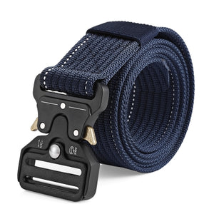 Men Military Tactical Belt Webbing Waist Strap with Quick Release Buckle
