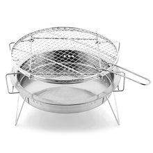 Load image into Gallery viewer, Outdoor Stainless Steel Mini Portable Barbecue Grill