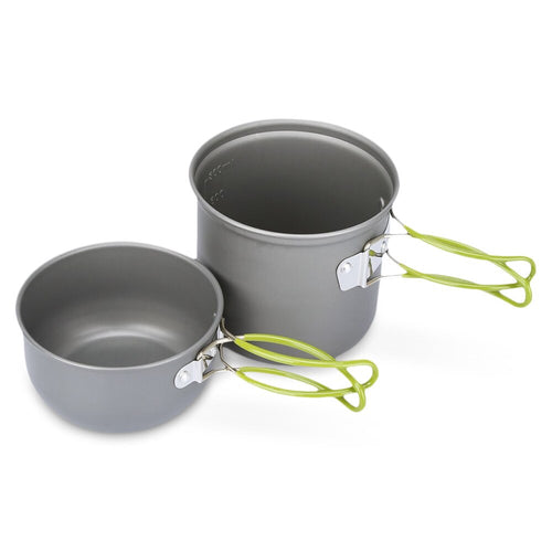 Portable Camping Bowl Pot Set Outdoor Aluminum Cookware