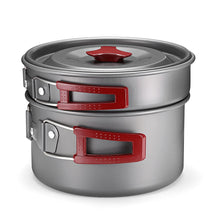 Load image into Gallery viewer, 8pcs 2-3 People Portable Outdoor Camping Aluminum Cookware