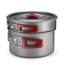 Load image into Gallery viewer, 8pcs 2-3 People Portable Outdoor Camping Aluminum Cookware